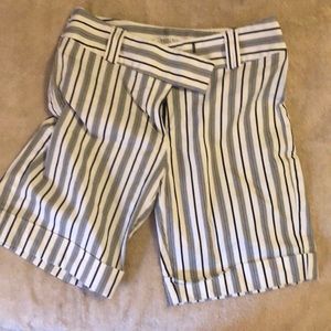 White House Black Market striped shorts size 4